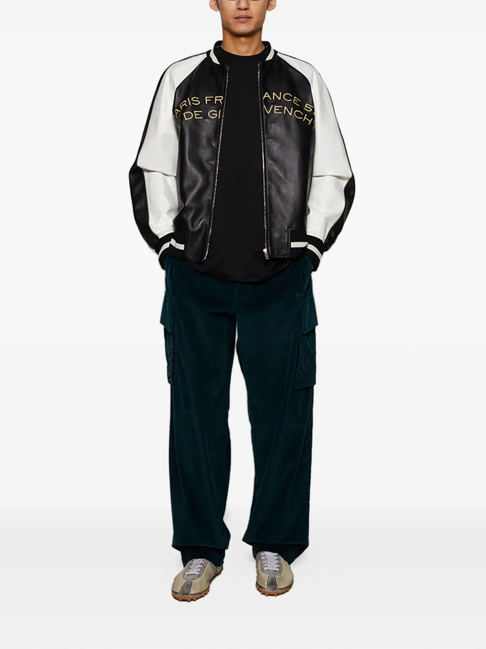 Givenchy Nappaleren bomberjack met kroonluchter- en slang-borduurwerk Zwart