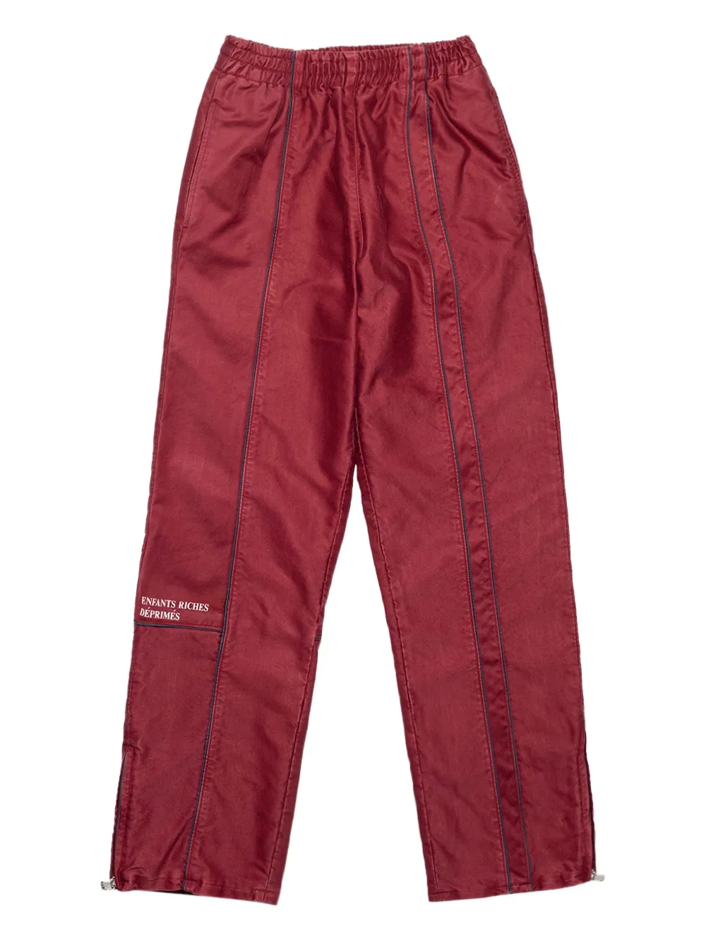 Enfants Riches Déprimés panelled zip-detail trousers | Red | Image 1