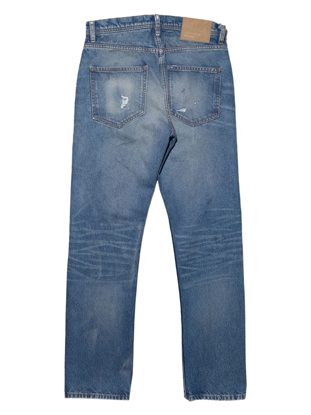 Enfants Riches Déprimés distressed straight-leg jeans - Blauw