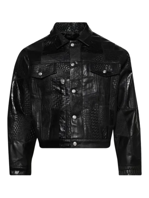 EARTHLING VIP Body Shop patchwork leather jacket