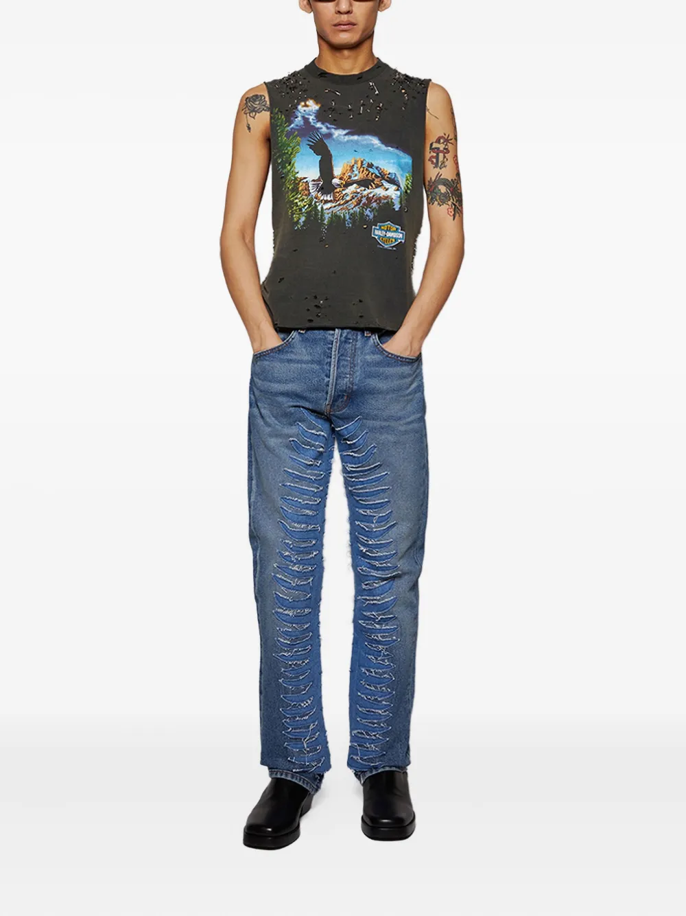 EARTHLING VIP Sun Ray jeans - Blauw