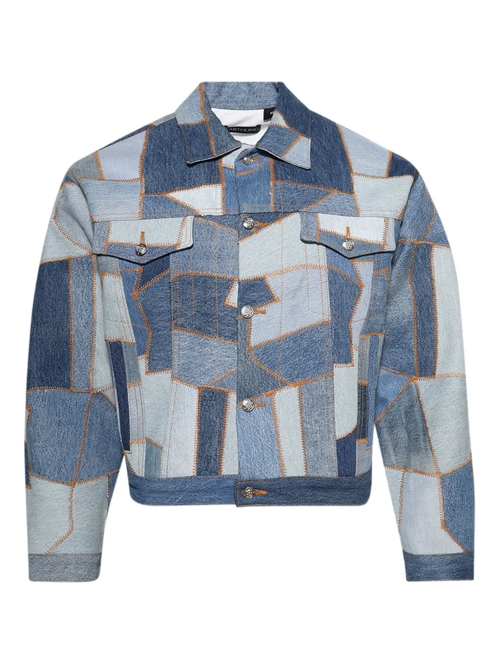 EARTHLING VIP veste en jean à design patchwork | bleu | Image 1