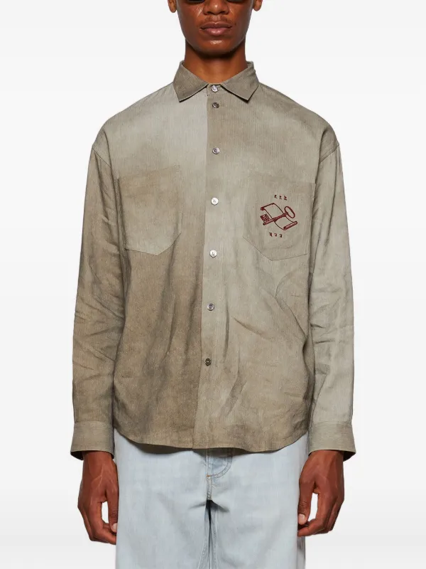 Enfants Riches Déprimés logo-detail Shirt | Grey | FARFETCH ZA