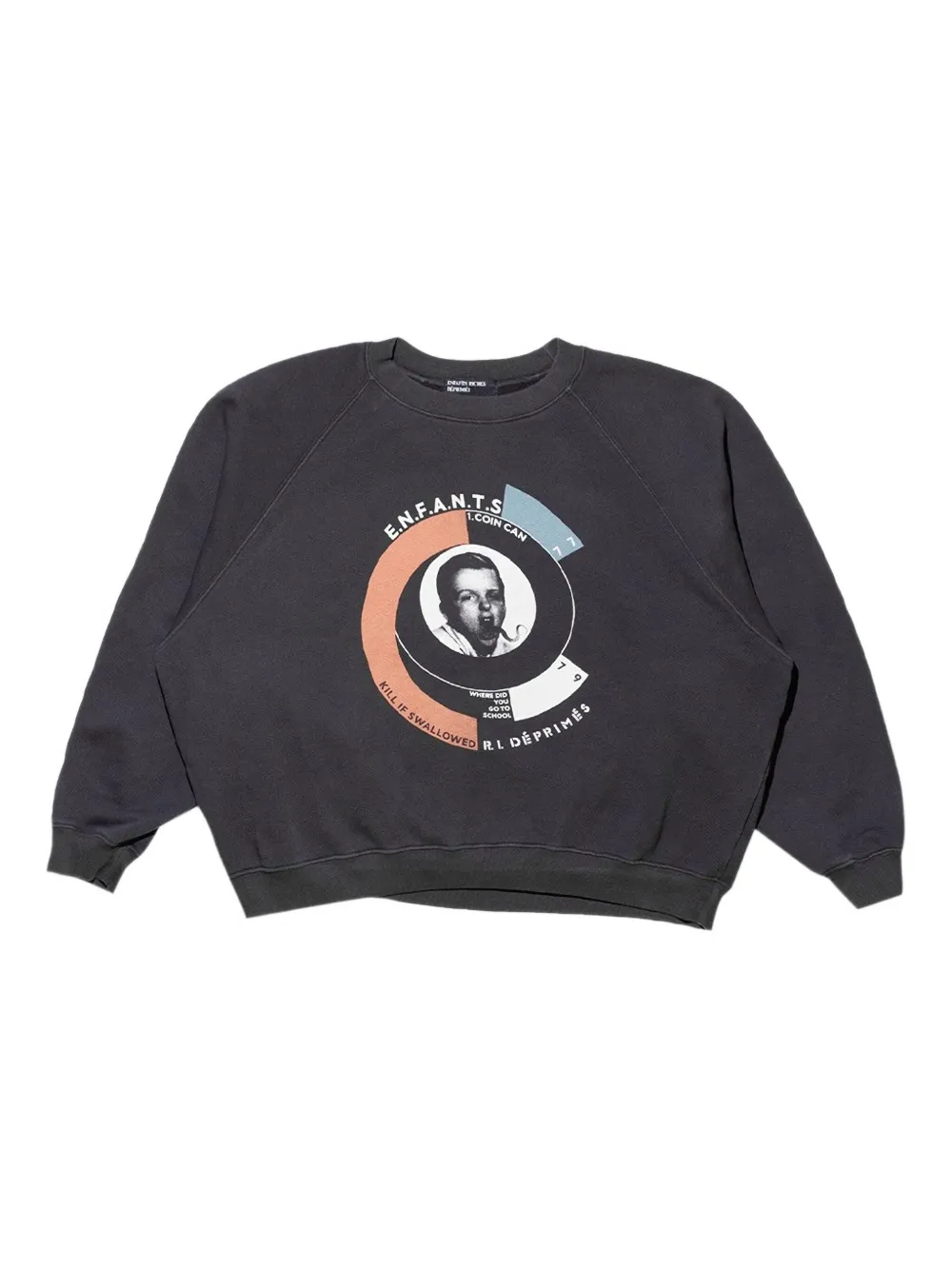raglan-sleeves graphic-print sweatshirt
