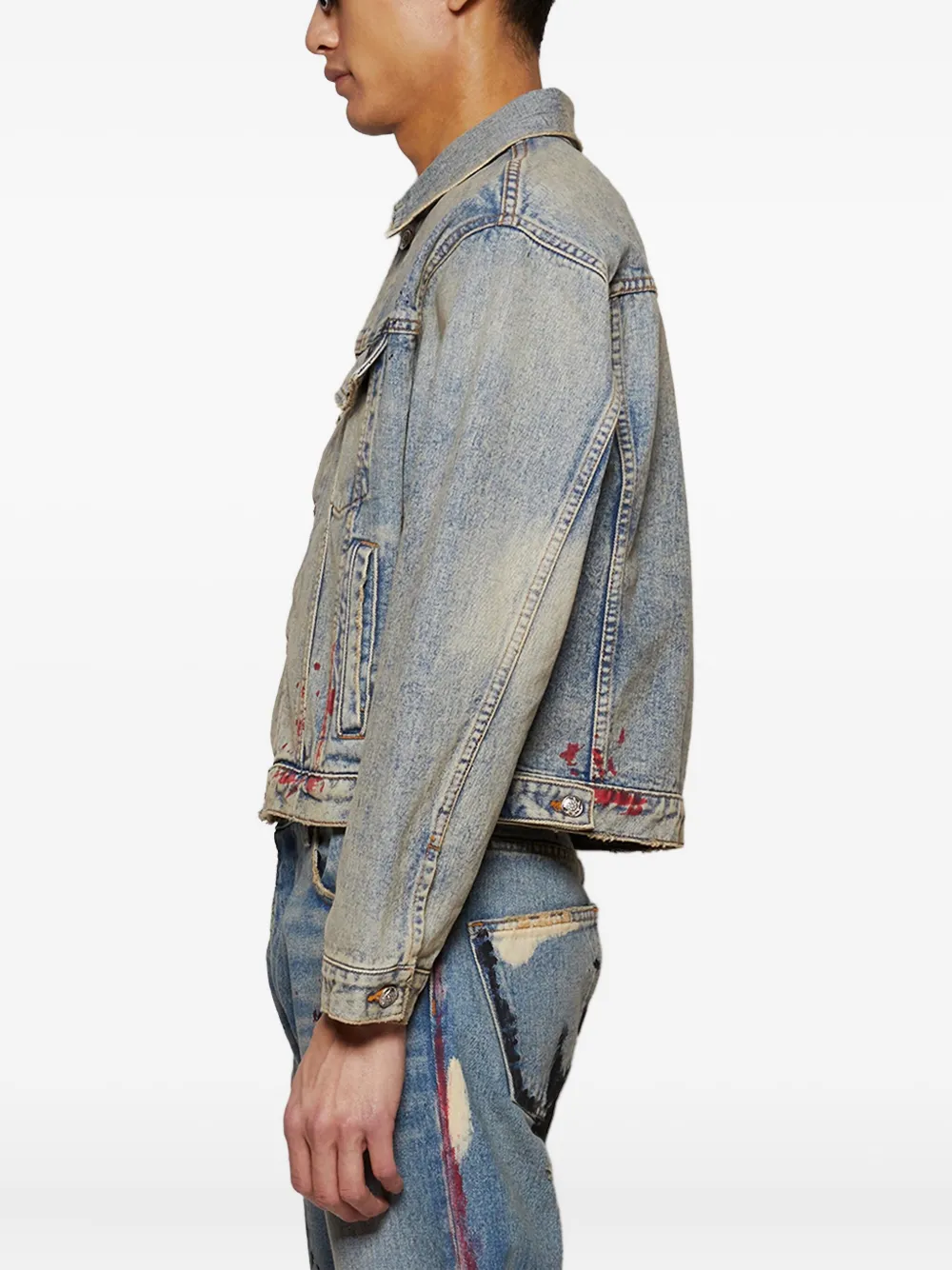 EARTHLING VIP Oil Change denim jack Blauw
