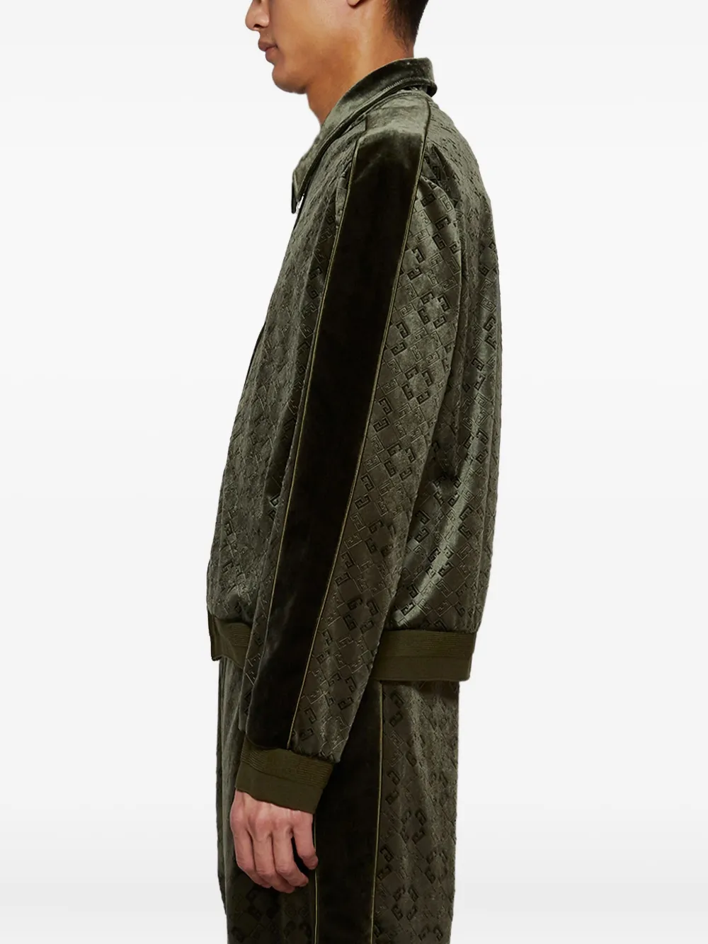 Givenchy 4G fluwelen bomberjack Groen