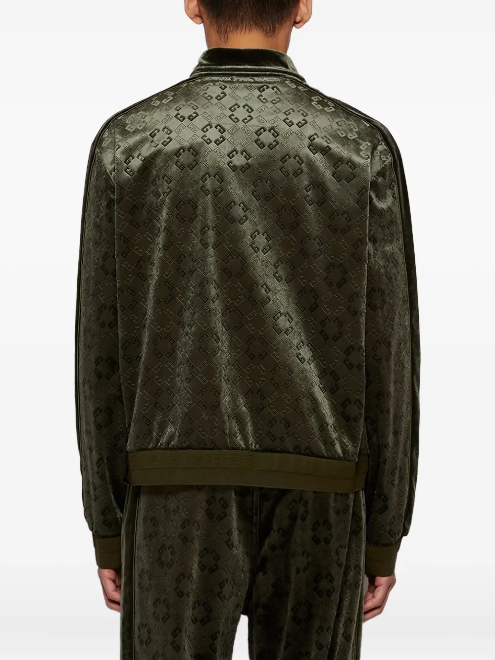 Givenchy 4G fluwelen bomberjack Groen