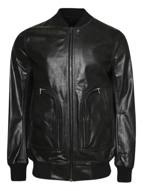 Rick Owens zip-up leather jacket