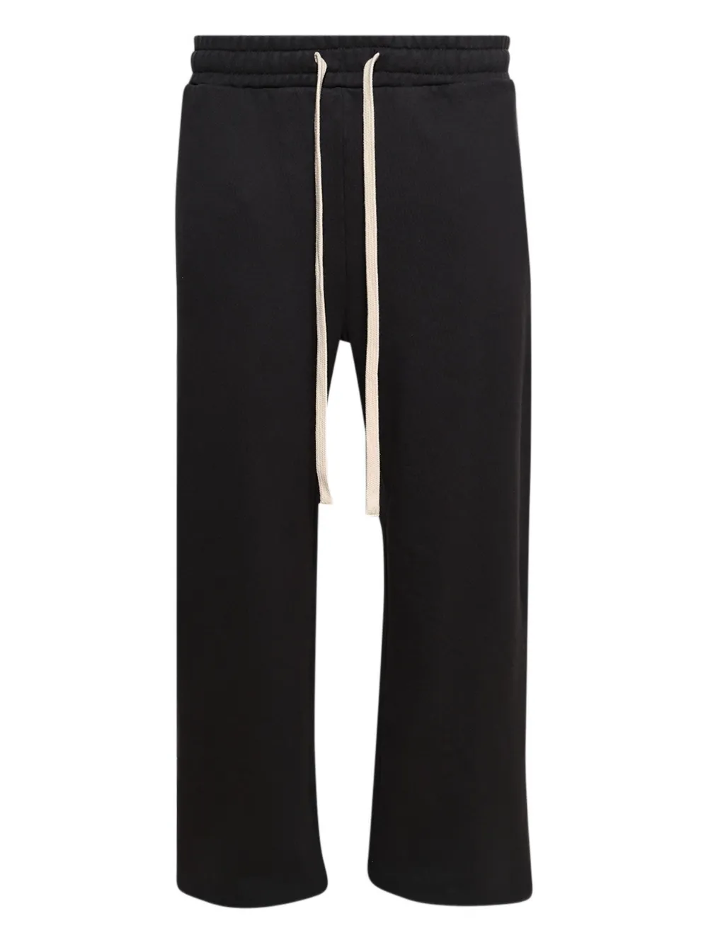 EARTHLING VIP Broek met wijde pijpen en split Zwart