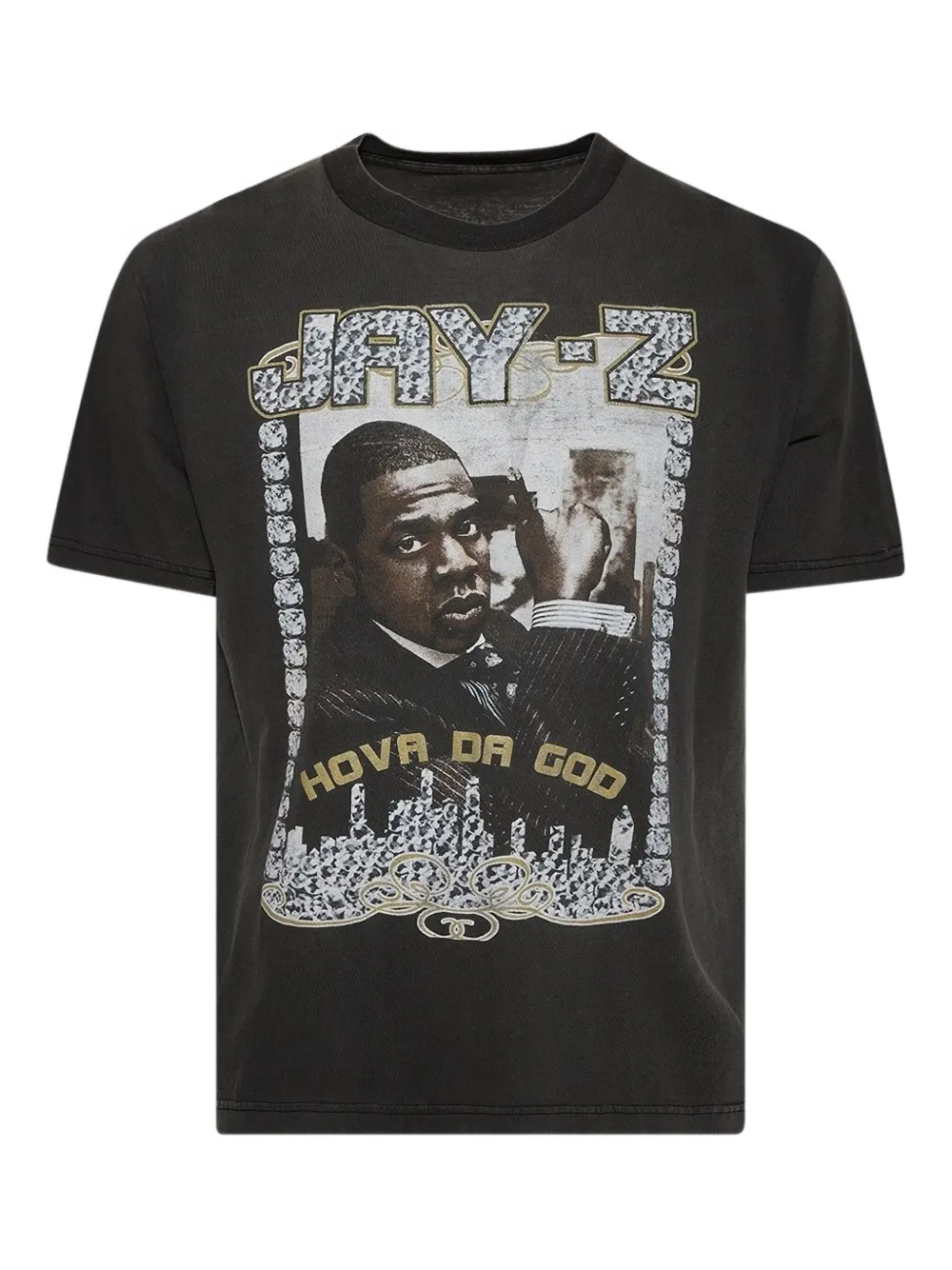 EARTHLING VIP Jay-Z portrait cotton T-shirt | Image 1