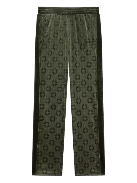 Givenchy 4G-print velvet trousers