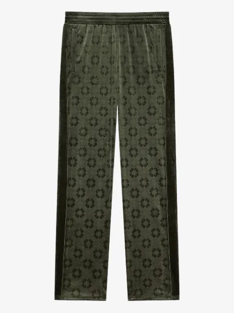 Givenchy 4G-print velvet trousers