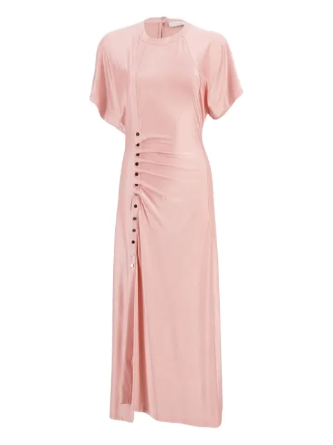 Rabanne vestido largo con diseño drapeado