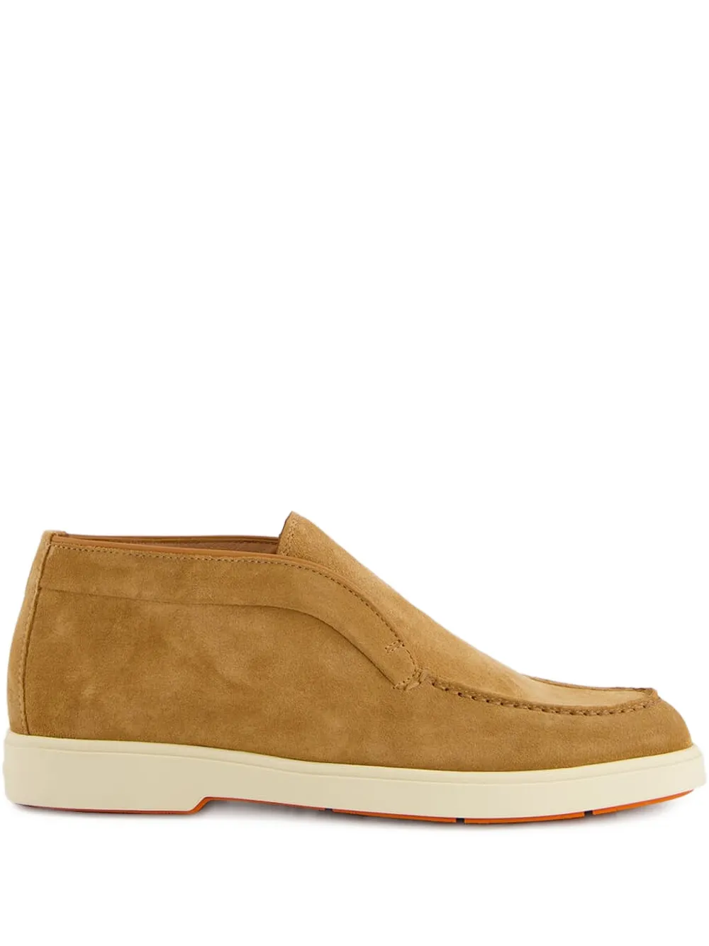 Santoni suede slip-on boots Neutrals