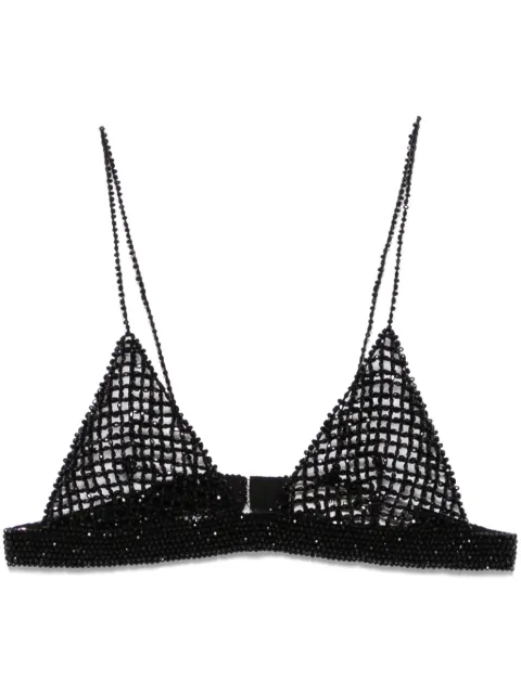 Golden Goose beaded crochet bra top