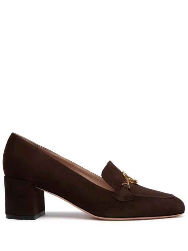 Bally Daily Emblem Pumps in Brown