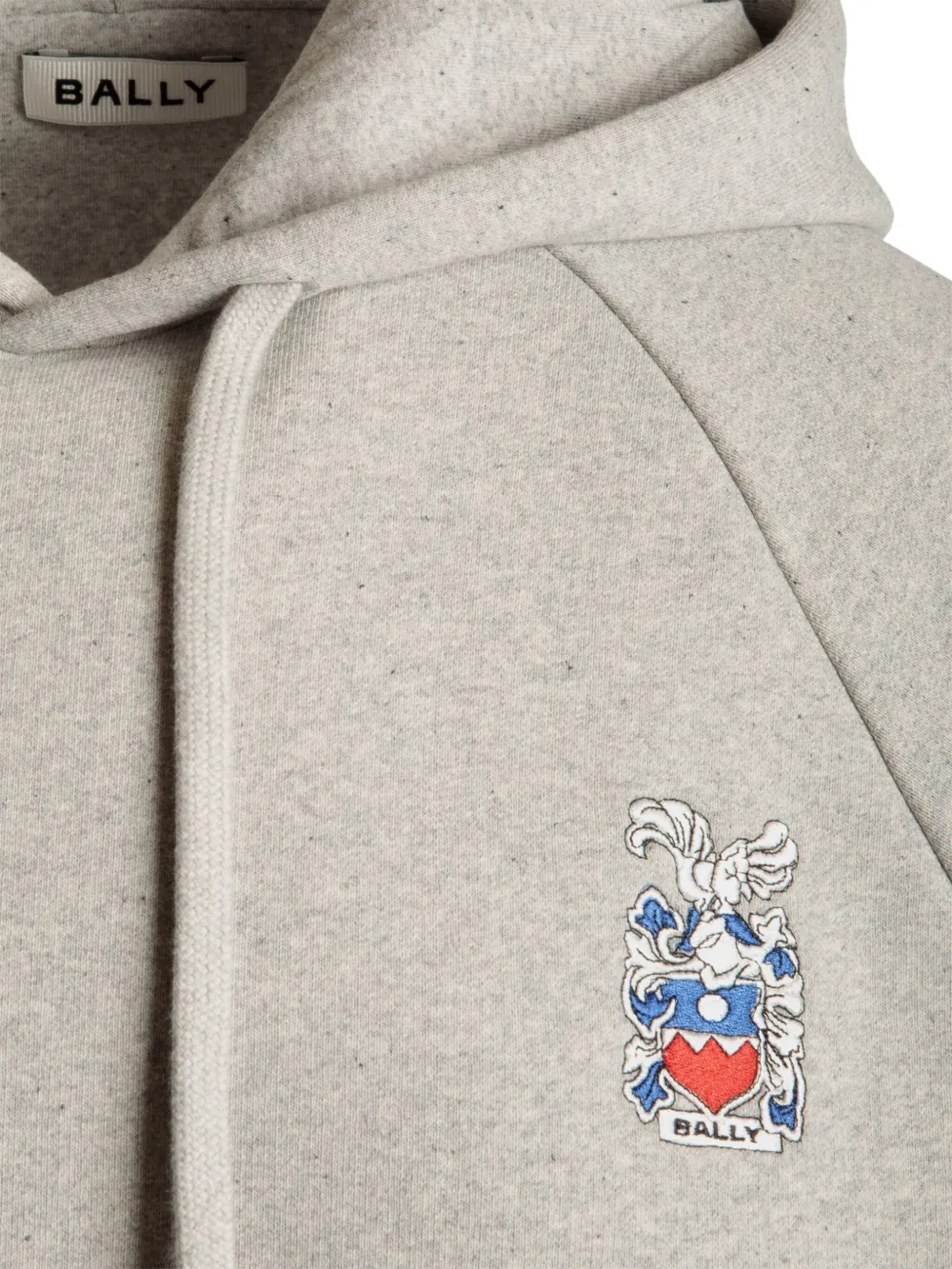 Bally Hoodie met geborduurd logo Grijs