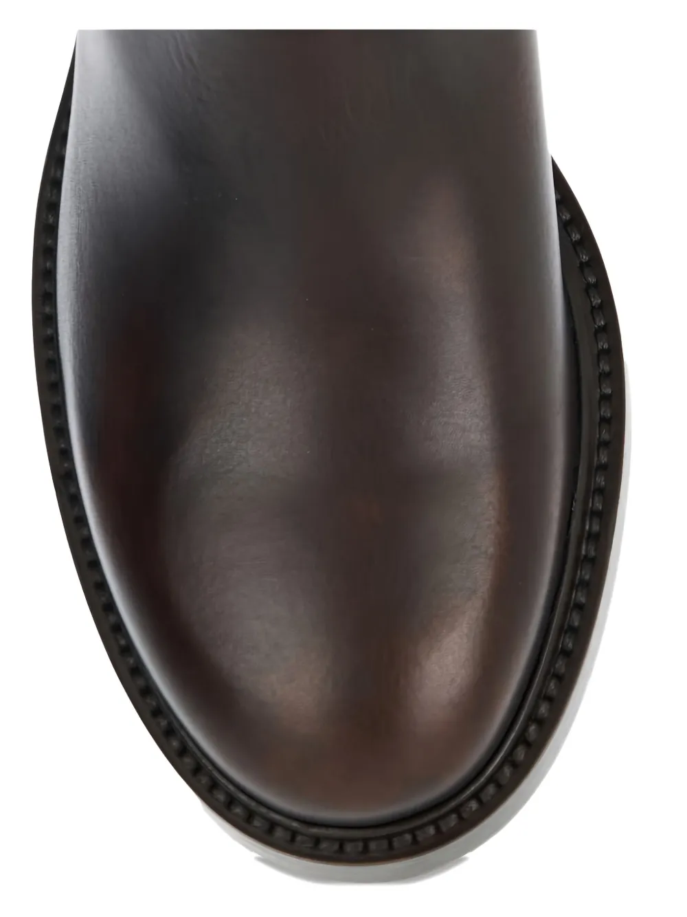 Chloé Leather Biker Boots In Brown