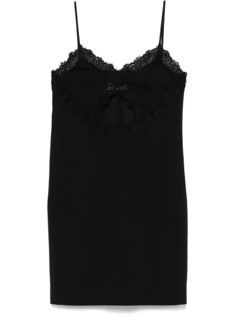 Blumarine vestido corto con detalle de encaje