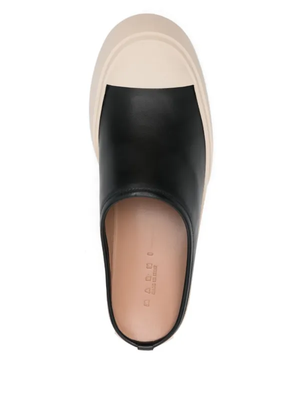 『MARNI 』パブロ ラウンドトゥ スリッポン サボ ブラック Marni Pablo スリッポン | ブラック | FARFETCH JP