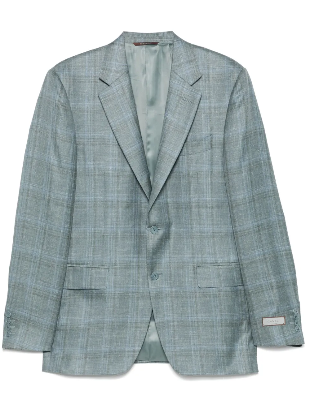 checked blazer