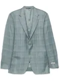 Canali checked blazer - Green