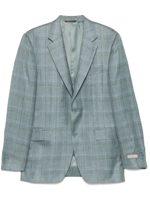 Canali blazer à carreaux - Vert - Canali - Modalova