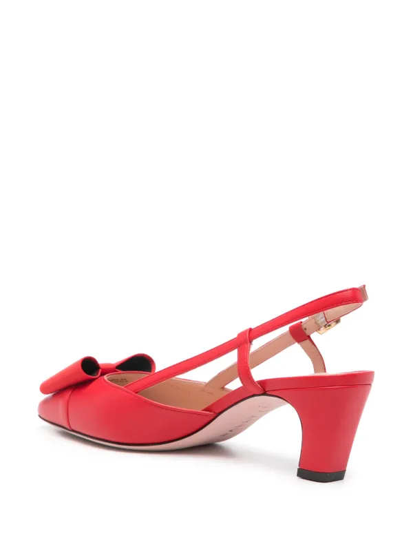 Bally 55mm bow-detail Pumps | Red | FARFETCH