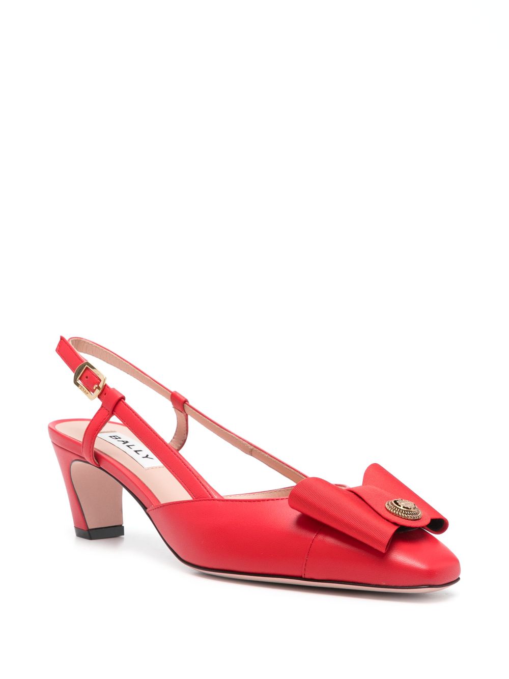 Bally 55 mm pumps met strikdetail - Rood