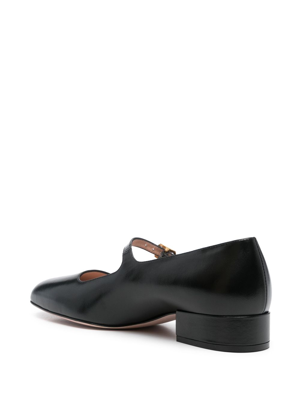 Bally Leren ballerina's Zwart