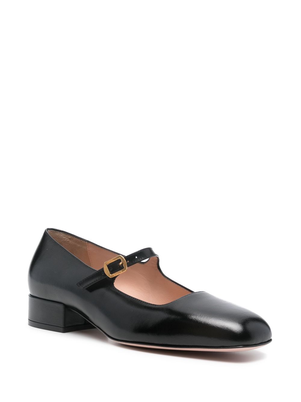 Bally Leren ballerina's - Zwart