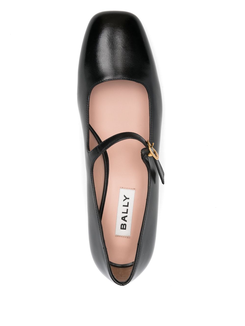 Bally Leren ballerina's Zwart