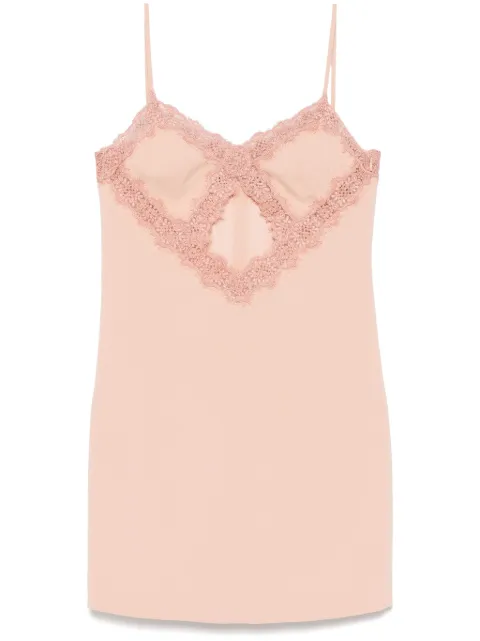 Blumarine lace-detail mini dress