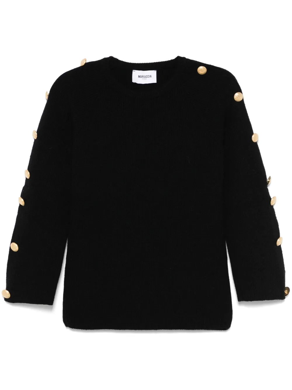 button-embellished sweater