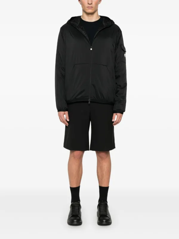 パーカー・フーディ MONCLER Men Sweater K10978G00010 BLACK MONCLER】ロゴ ジップアップ パーカー (MONCLER/パーカー