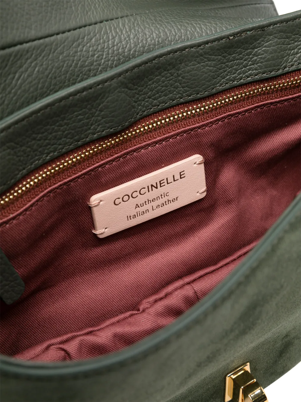 Coccinelle Magie medium crossbodytas Groen