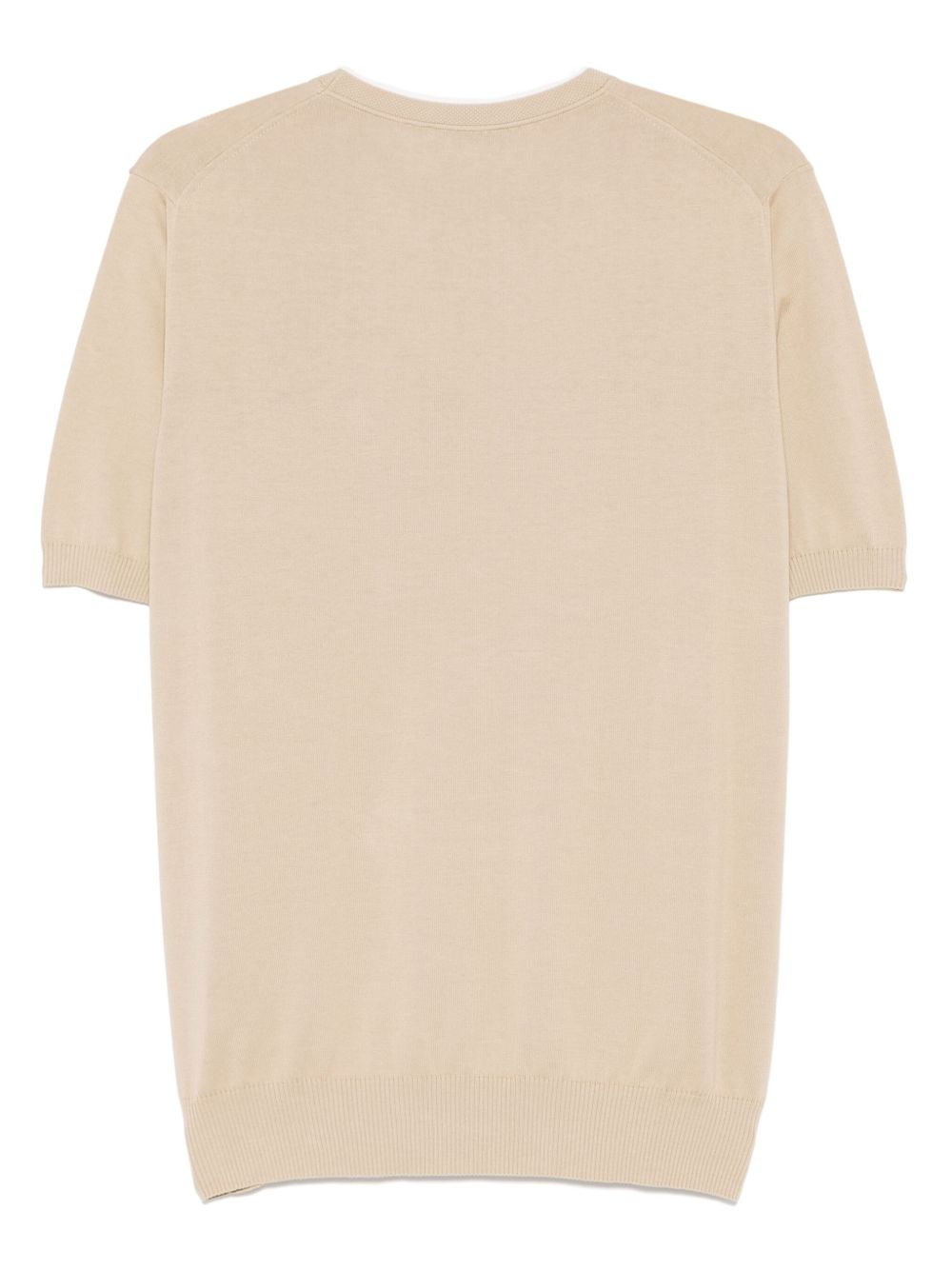 Canali Katoenen T-shirt - Beige