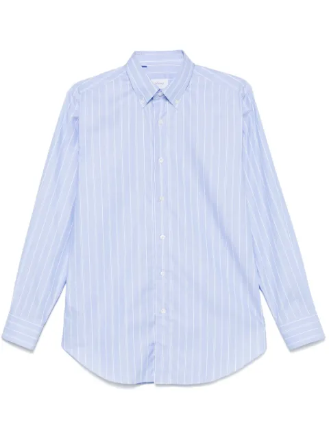 Brioni camisa con rayas estampadas