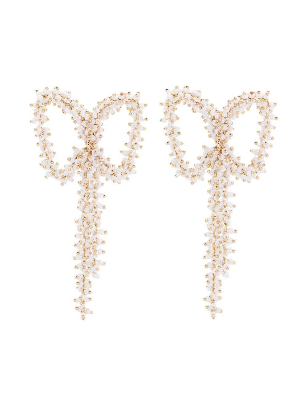BEATRIZ PALACIOS aretes de moño | blanco | Image 1