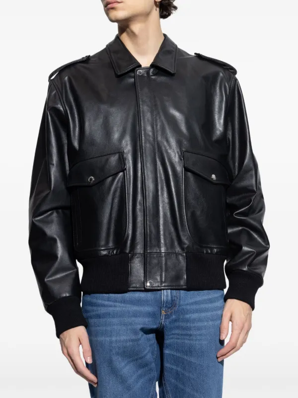 Dolce & Gabbana Leather Jacket | Black | FARFETCH