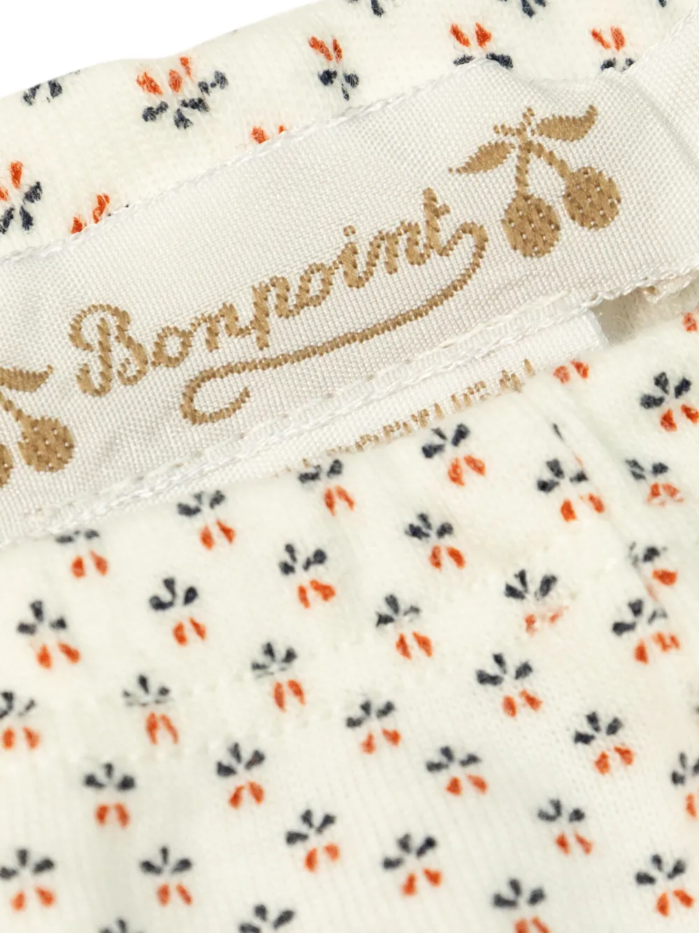 Bonpoint Trui en legging met bloemenpatroon Wit