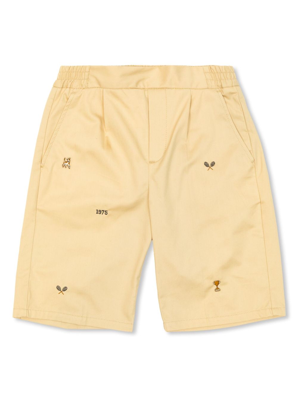 Bonpoint embroidered motifs shorts - Neutrals