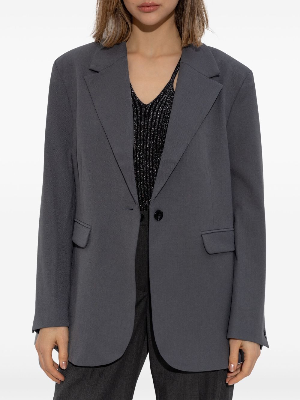 SAMSOE & SAMSOE SINGLE-BREASTED BLAZER 