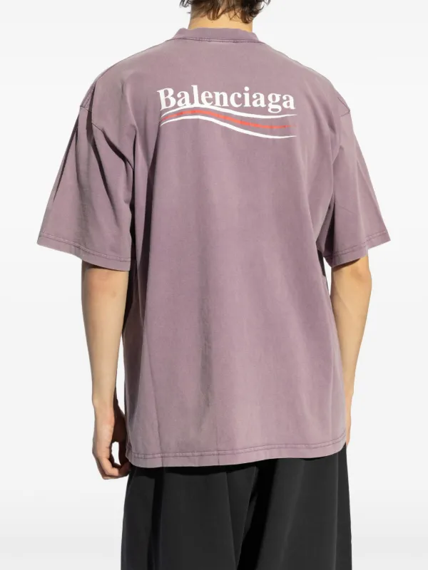 Balenciaga Logo t-shirt | Purple | FARFETCH