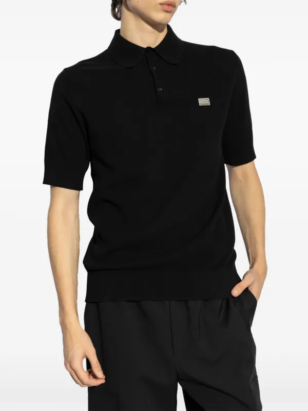 DOLCE & GABBANA ブラックポロシャツ Dolce & Gabbana ポロシャツ | ブラック | FARFETCH JP