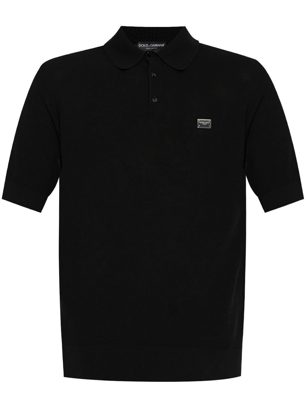 Dolce & Gabbana cotton polo shirt - Black