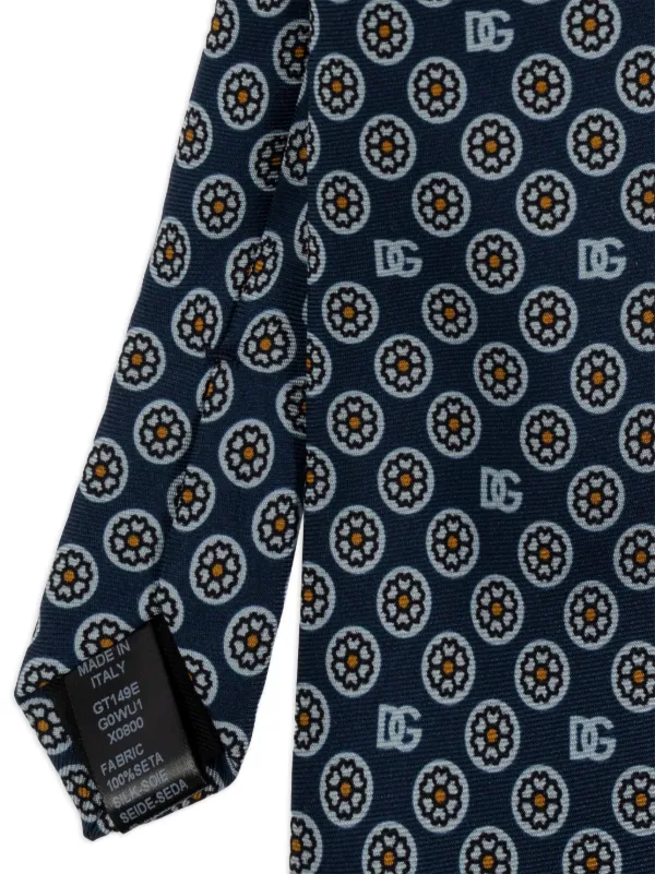 【関税&送料込み】Dolce & Gabbana Floral-Jacquard Silk Tie 27731359_57506791_600.jpg