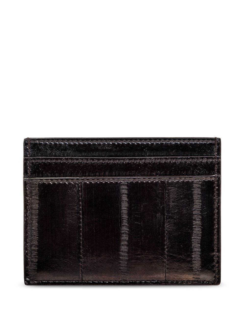 Saint Laurent leather cardholder - Bruin