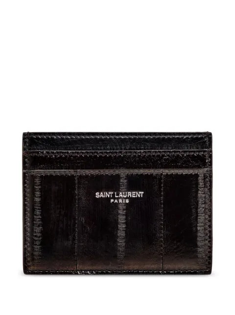 Saint Laurent tarjetero con logo