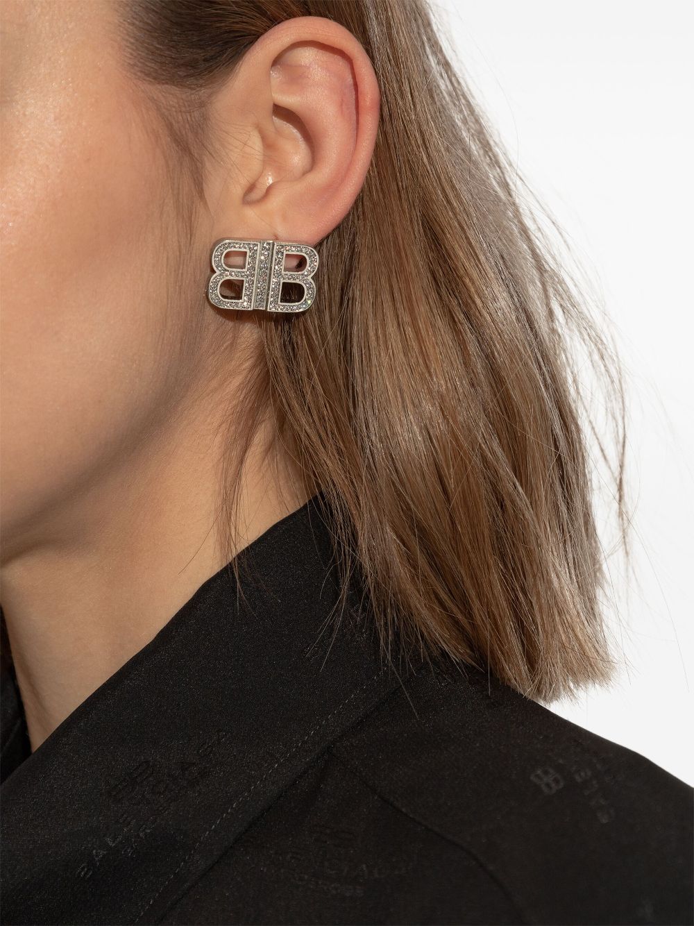 Balenciaga BB earrings - Zilver